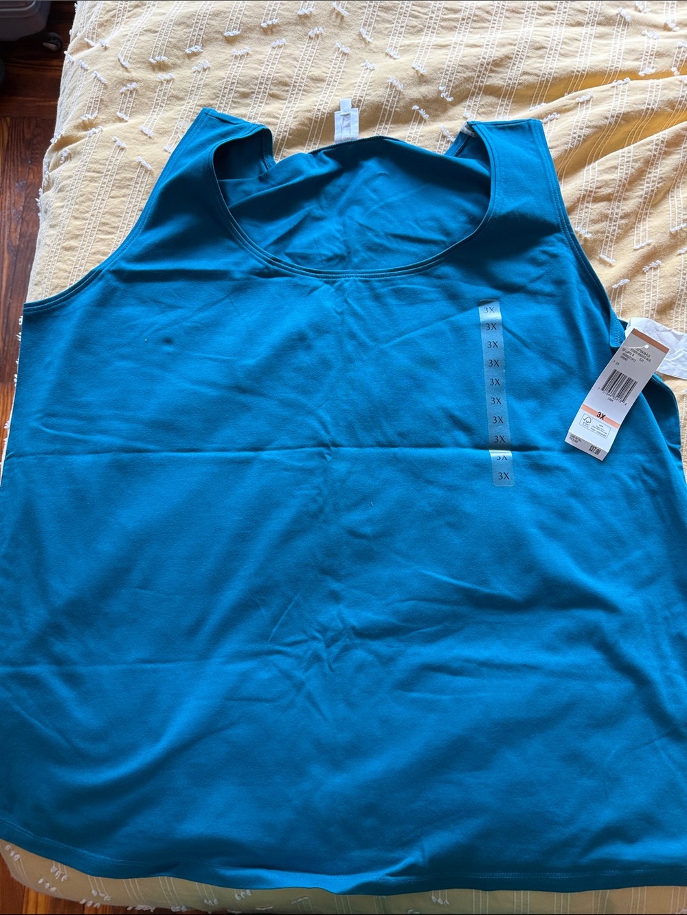 Jones New York Teal Sleeveless Scoop Neck Tank
